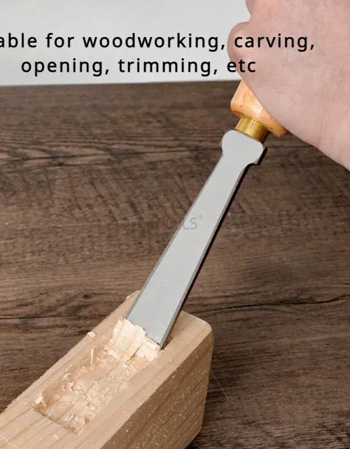 Load image into Gallery viewer, High Speed Steel Fishtail Chisel Woodworking Wood Carving Chisels for Basic Carpentry Cut Tool Detailed Household Hand Tools DIY