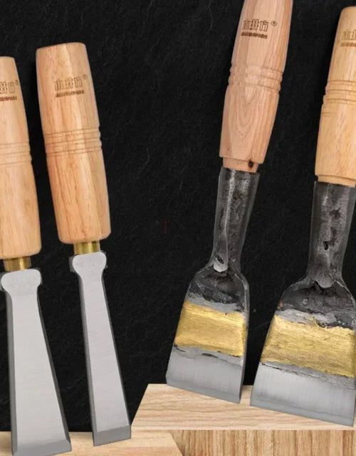 Load image into Gallery viewer, High Speed Steel Fishtail Chisel Woodworking Wood Carving Chisels for Basic Carpentry Cut Tool Detailed Household Hand Tools DIY