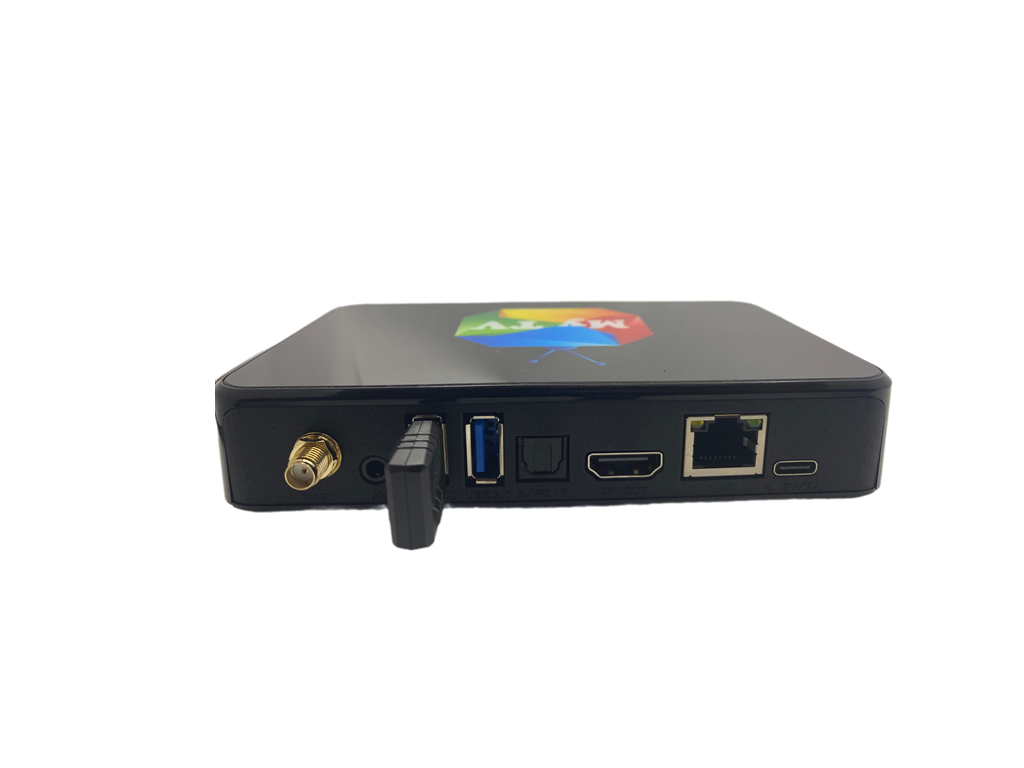 MY TV HS818 PRO Android TV Box. 6 Months Free 4500 Worldwide Channels Included Caribbean. Plus Details When it Expired to Renew. 5G WiFi, 4K Ultra HD, Quad Core Android 9.1/Linux, Voice Control.