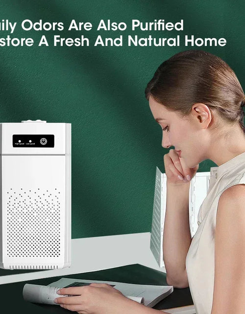 Load image into Gallery viewer, Smart Air Purifier Negative Ions Generator H12 HEPA Filter Purification Intelligent Desktop Air Purifier
