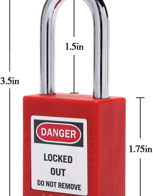 Load image into Gallery viewer, Lockout Tagout Locks Lockout Locks Keyed Different Safety Padlocks Loto Locks for Lock Out Tag Out (10,Red)
