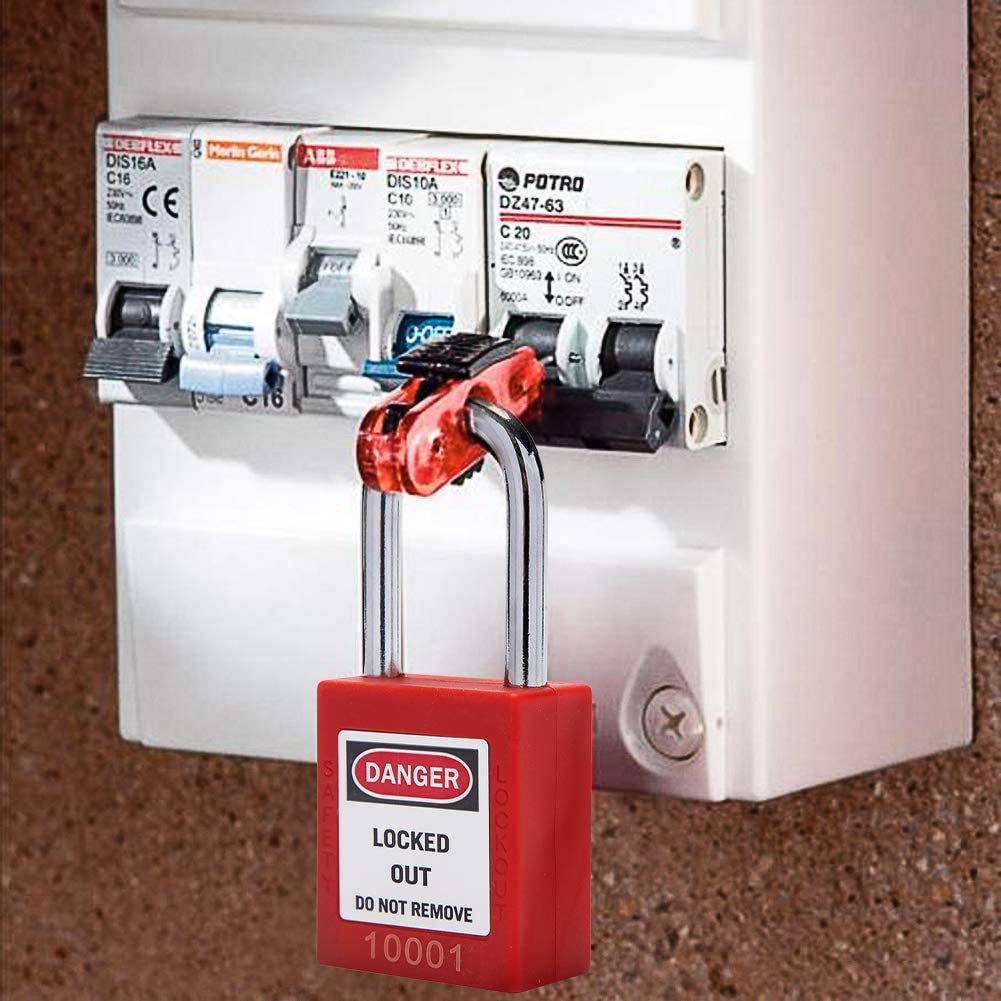 Lockout Tagout Locks Lockout Locks Keyed Different Safety Padlocks Loto Locks for Lock Out Tag Out (10,Red)