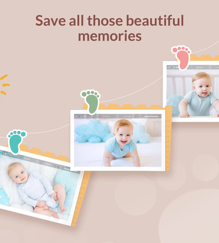 Baby Monitor with Camera and Audio,  Peekababy 1080P HD 5" Video Monitors Security Cameras