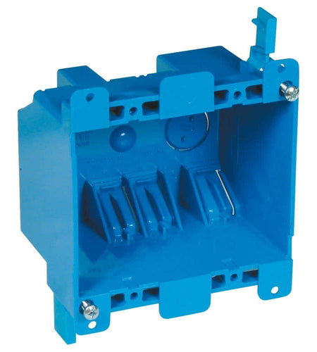 2-Gang 25 Cu. In. PVC Old Work Electrical Switch and Outlet Box