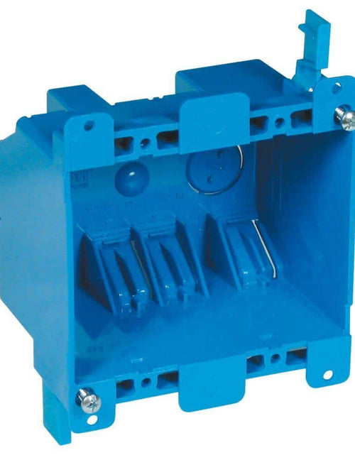 Load image into Gallery viewer, 2-Gang 25 Cu. In. PVC Old Work Electrical Switch and Outlet Box
