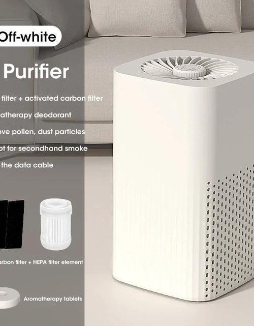 Load image into Gallery viewer, Smart Air Purifier Negative Ions Generator H12 HEPA Filter Purification Intelligent Desktop Air Purifier
