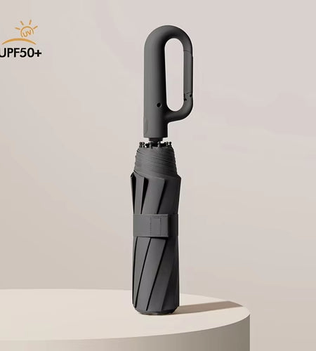 30 Bones Windproof Strong 105CM Reinforced Automatic Folding Umbrella for Men, Large Buckle Handle Wind and Water Resistant